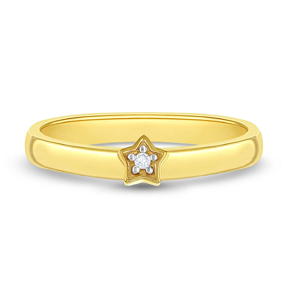 Adjustable children's gold-plated ring with enamel unicorn motif | Laval  Europe
